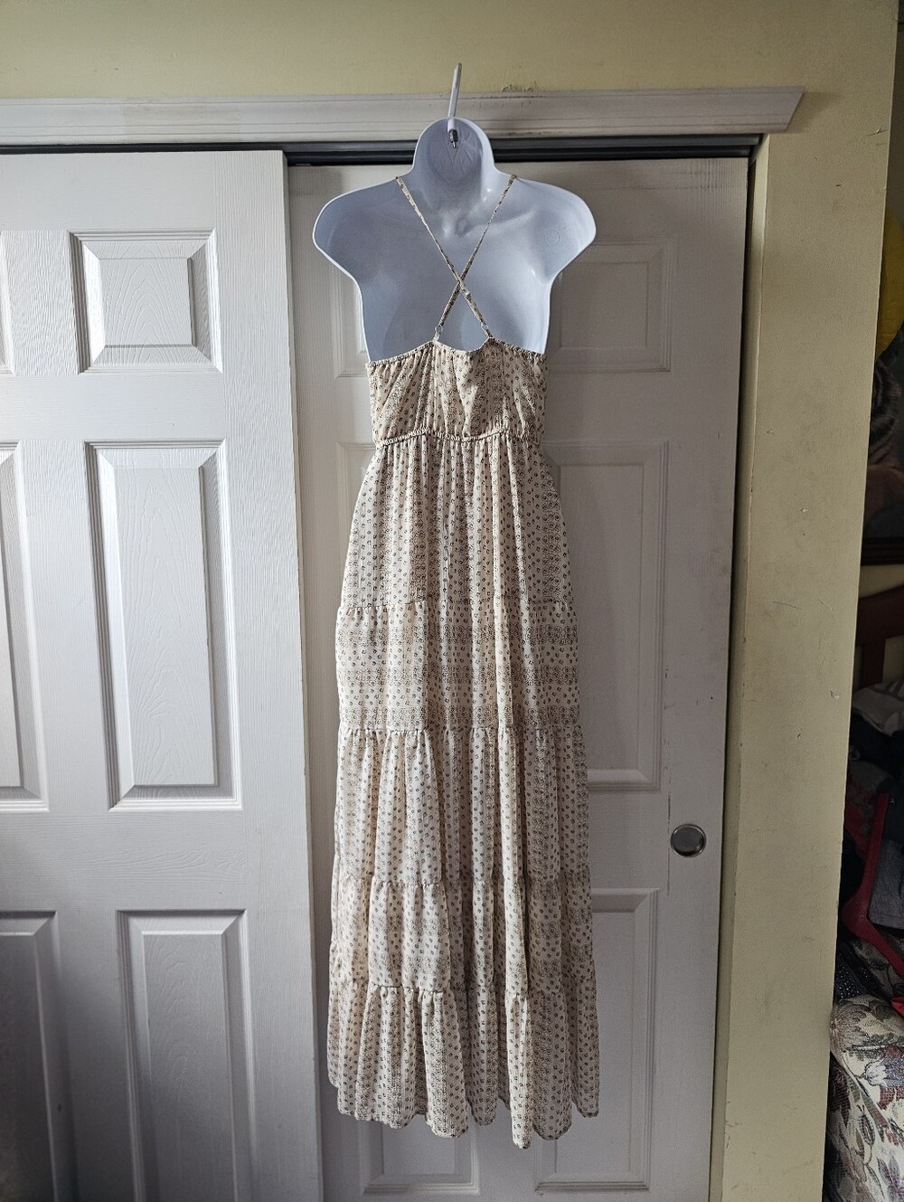 Riley & James Romantic Cottagecore Floral Tiered Maxi Dress | Size Small - Picture 6 of 16